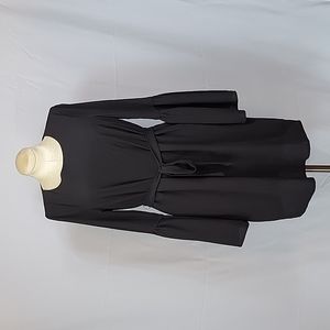 Studio B XL Black Bell Flare Sleeve Short Dress Witchy